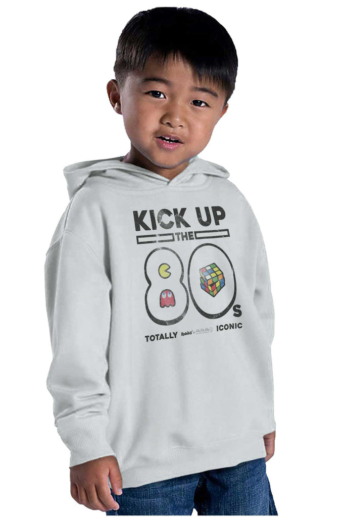 Kick Up The 80s Toddler Pullover Hoodie-Direct To Garment Print-Brisco Baby