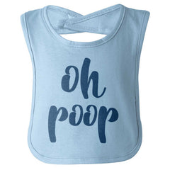 Oh Poop Infant Baby Bib-Direct To Garment Print-Brisco Baby