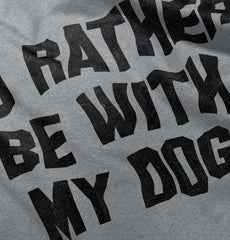 Rather Be With Dog Romper Bodysuit-Direct To Garment Print-Brisco Baby