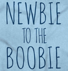 Newbie Boobie Romper Bodysuit-Direct To Garment Print-Brisco Baby