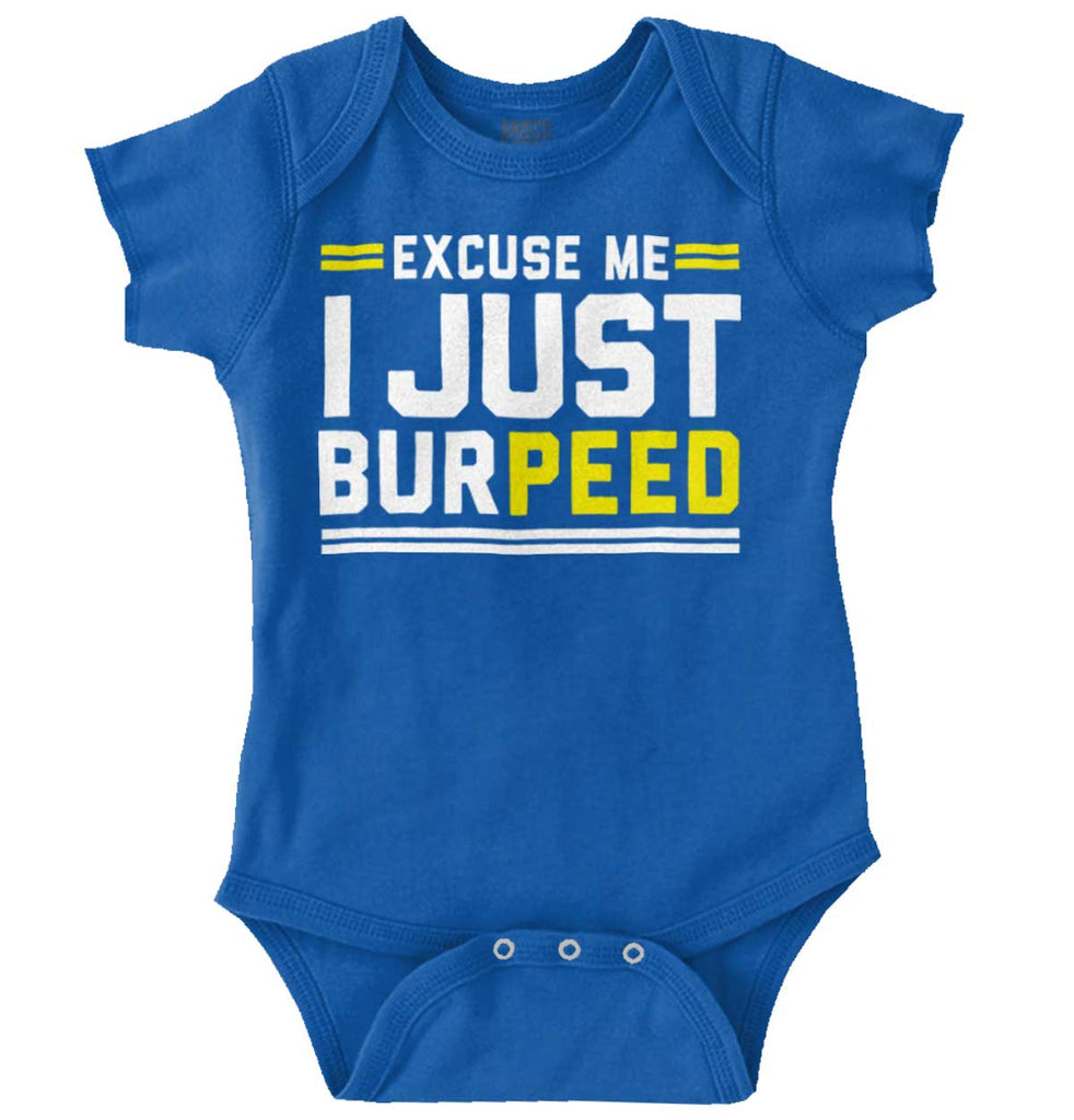 Just Burpeed Romper Bodysuit-Direct To Garment Print-Brisco Baby