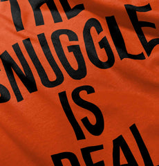 The Snuggle Is Real Romper Bodysuit-Direct To Garment Print-Brisco Baby