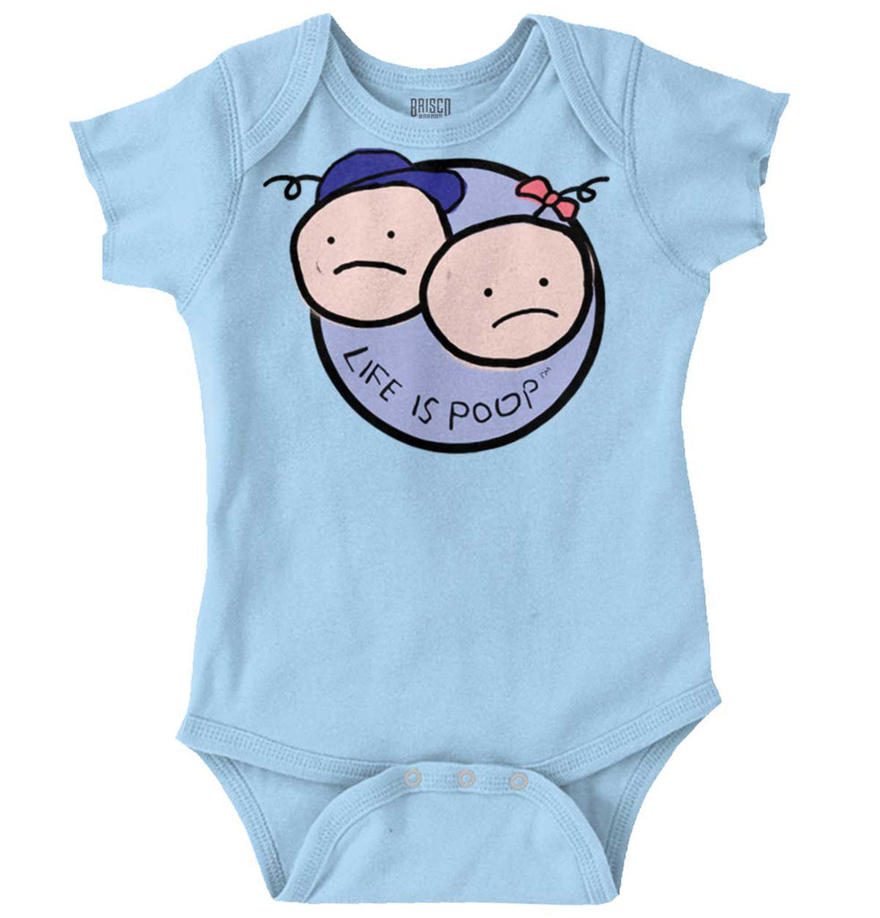 Boy and Girl Logo Romper Bodysuit-Direct To Garment Print-Brisco Baby
