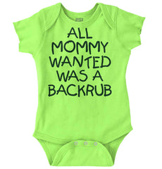 Backrub Romper Bodysuit-Direct To Garment Print-Brisco Baby