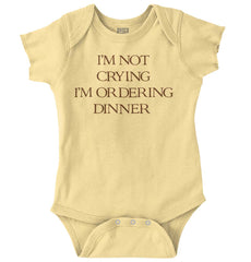 I'm Not Crying Romper Bodysuit-Direct To Garment Print-Brisco Baby