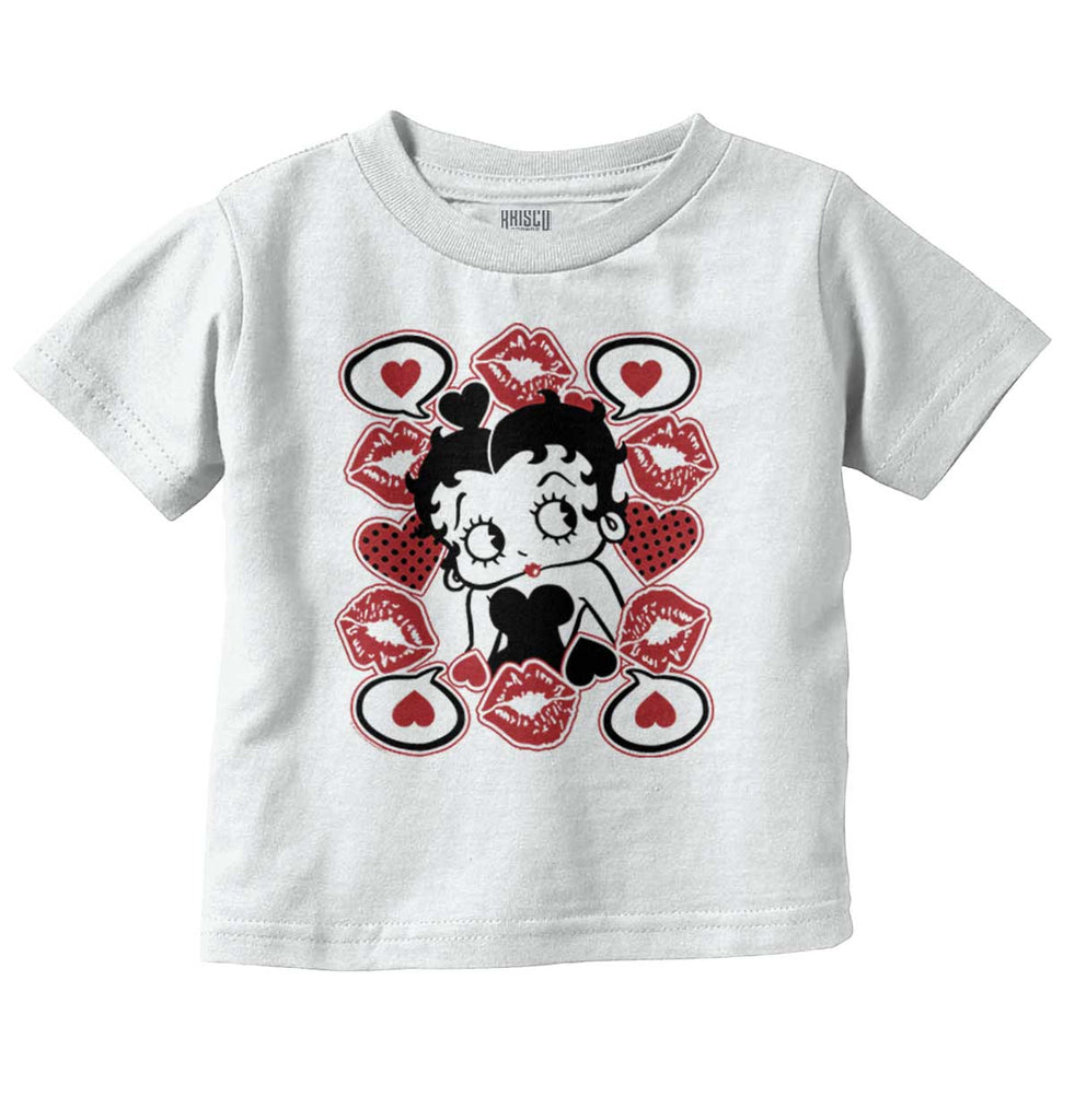 Betty In Love Infant Toddler T Shirt-Direct To Garment Print-Brisco Baby