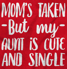 Aunt is Single Ringer Romper Bodysuit-Direct To Garment Print-Brisco Baby