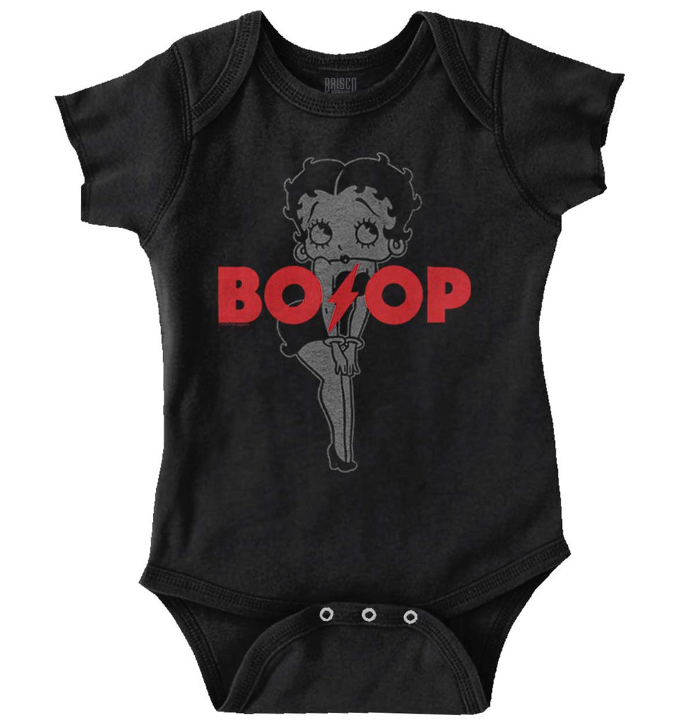 ACDC Boop Romper Bodysuit-Direct To Garment Print-Brisco Baby