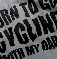 Cycling With Daddy Solid Baby Pajama Top-Direct To Garment Print-Brisco Baby