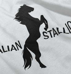 Italian Stallion Infant Toddler T Shirt-Direct To Garment Print-Brisco Baby