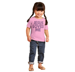 Christ Loves Me Infant Toddler T Shirt-Direct To Garment Print-Brisco Baby