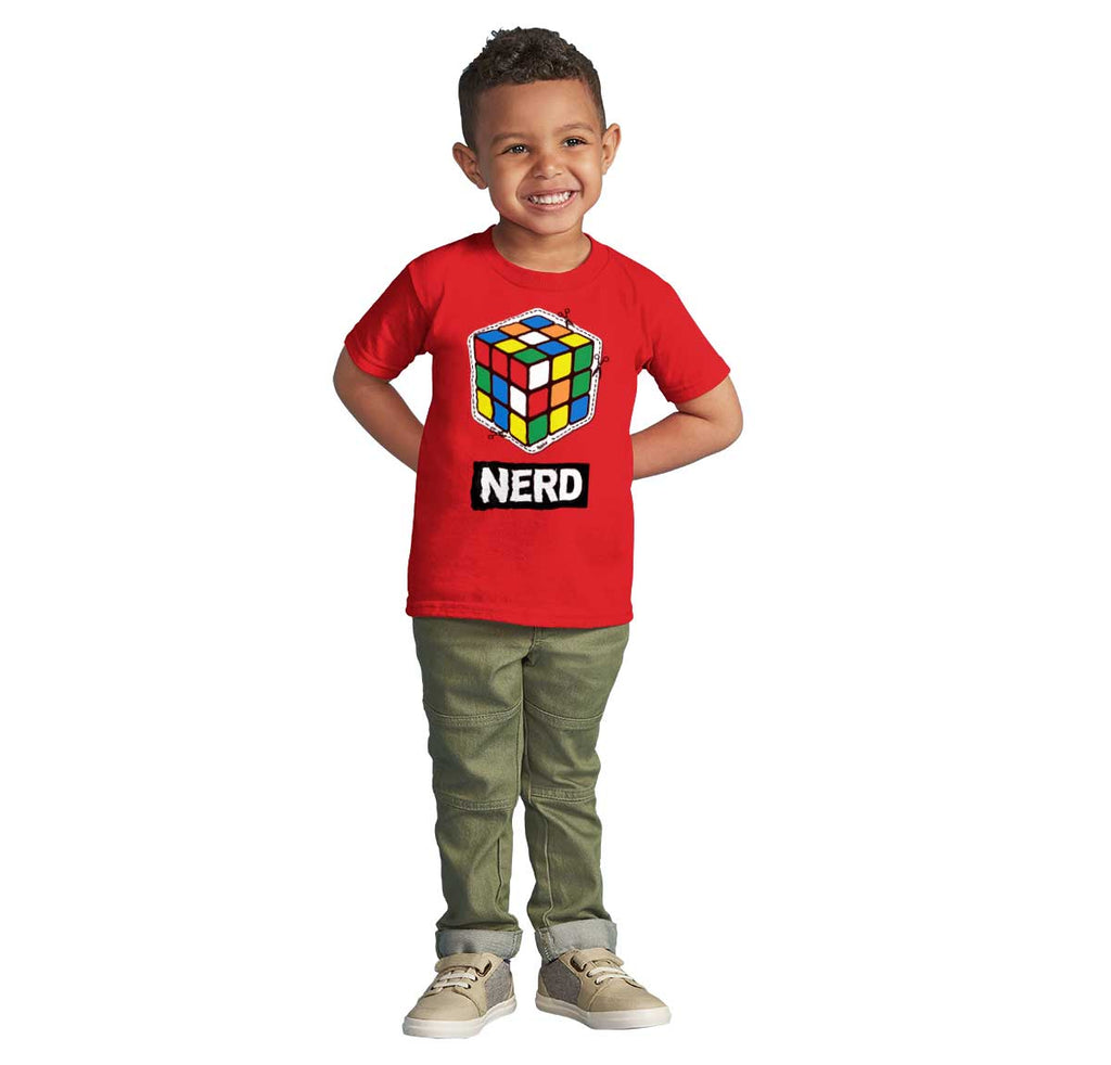 Cutout Nerd Infant Toddler T Shirt-Direct To Garment Print-Brisco Baby