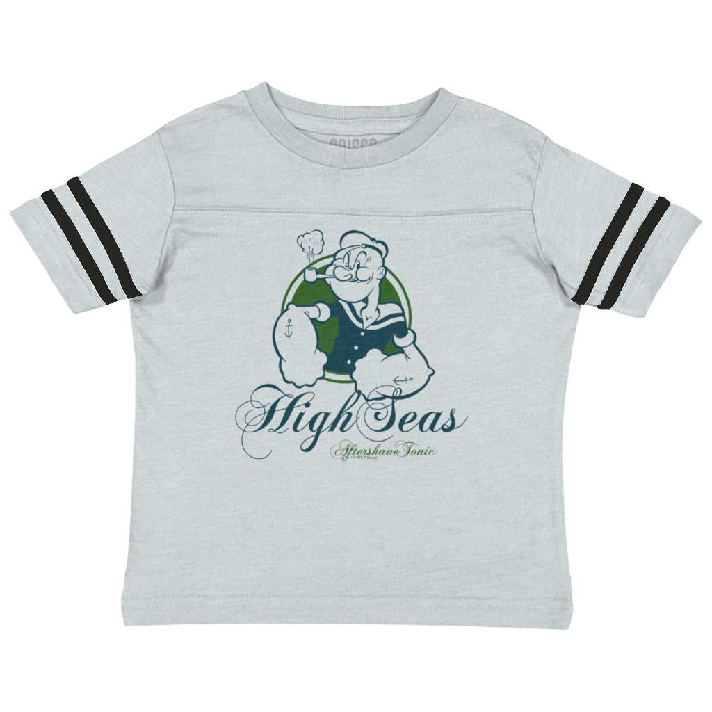High Seas Aftershave Toddler Football Jersey Tee-Direct To Garment Print-Brisco Baby