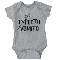 Expecto Vomito Romper Bodysuit-Direct To Garment Print-Brisco Baby
