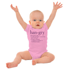 Hangry Definition Romper Bodysuit-Direct To Garment Print-Brisco Baby