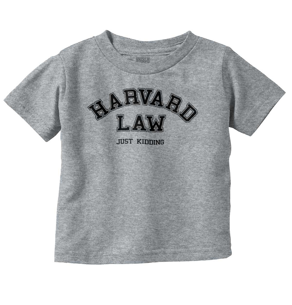 Harvard Law Infant Toddler T Shirt-Direct To Garment Print-Brisco Baby