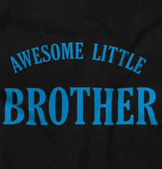 Awesome Little Brother Infant Baby Bib-Direct To Garment Print-Brisco Baby