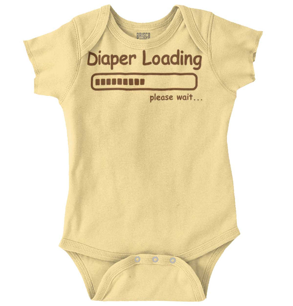 Diaper Loading Romper Bodysuit-Direct To Garment Print-Brisco Baby
