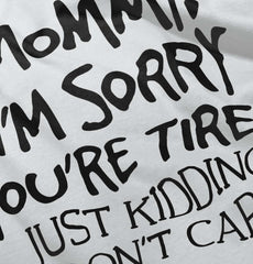 I'm Sorry You're Tired Romper Bodysuit-Direct To Garment Print-Brisco Baby