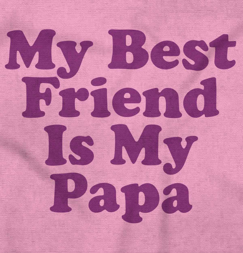 Best Friend Is Papa Infant Baby Bib-Direct To Garment Print-Brisco Baby