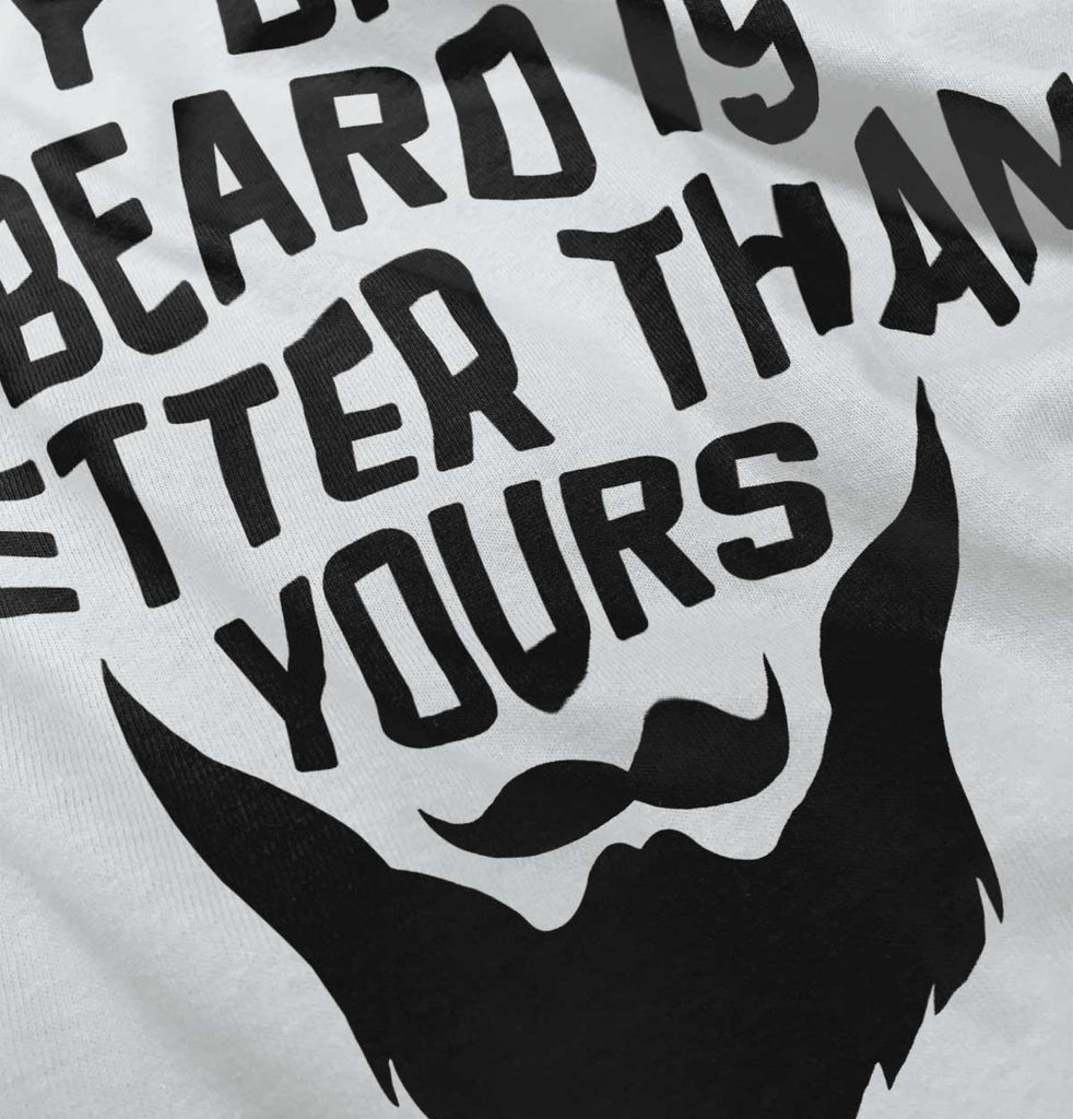 Dad's Beard Ringer Romper Bodysuit-Direct To Garment Print-Brisco Baby