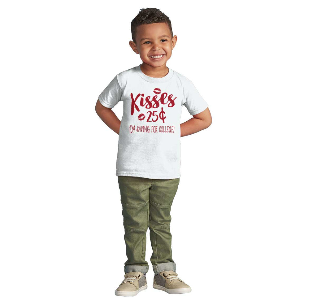 Kisses 25 Cents Infant Toddler T Shirt-Direct To Garment Print-Brisco Baby