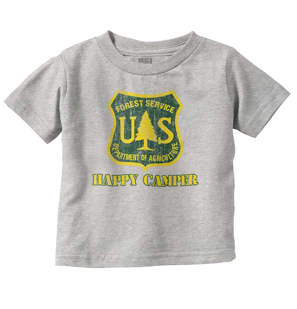 Happy Camper Infant Toddler T Shirt-Direct To Garment Print-Brisco Baby