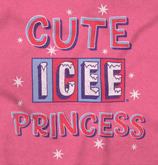 Icee Princess Toddler Football Jersey Tee-Direct To Garment Print-Brisco Baby