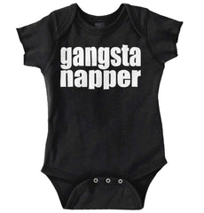 Gangsta Napper Romper Bodysuit-Direct To Garment Print-Brisco Baby