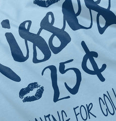 Kisses 25 Cents Infant Toddler T Shirt-Direct To Garment Print-Brisco Baby