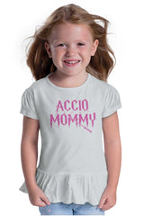 Accio Mommy Toddler Ruffle Bottom Tee-Direct To Garment Print-Brisco Baby