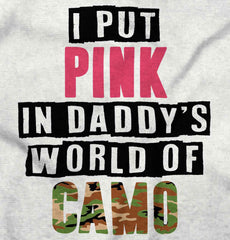 I Put Pink In Camo Infant Toddler T Shirt-Direct To Garment Print-Brisco Baby