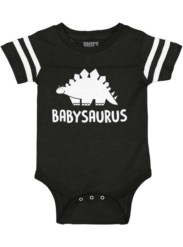 Babysaurus Football Romper Bodysuit-Direct To Garment Print-Brisco Baby