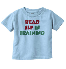 Head Elf Training Infant Toddler T Shirt-Direct To Garment Print-Brisco Baby