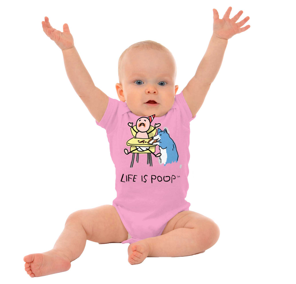 Dog Baby Food Romper Bodysuit-Direct To Garment Print-Brisco Baby