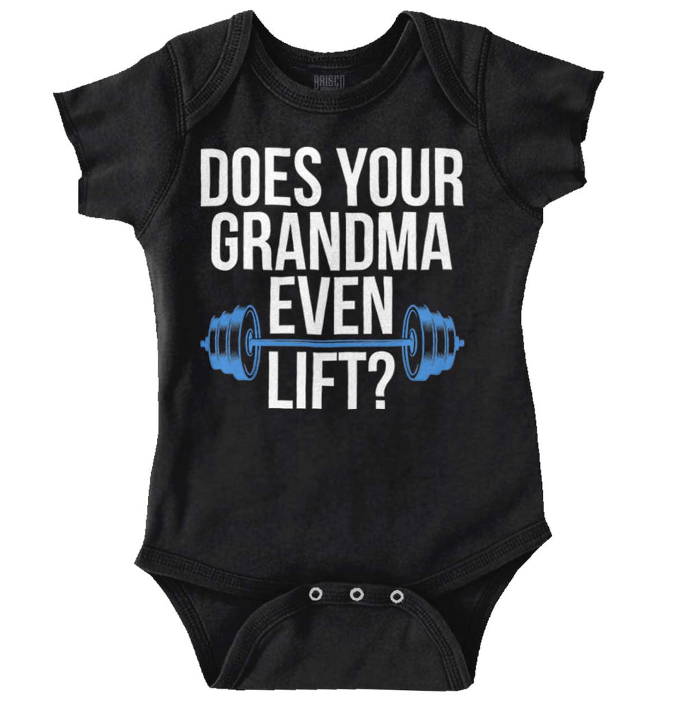 Grandma Lift Romper Bodysuit-Direct To Garment Print-Brisco Baby