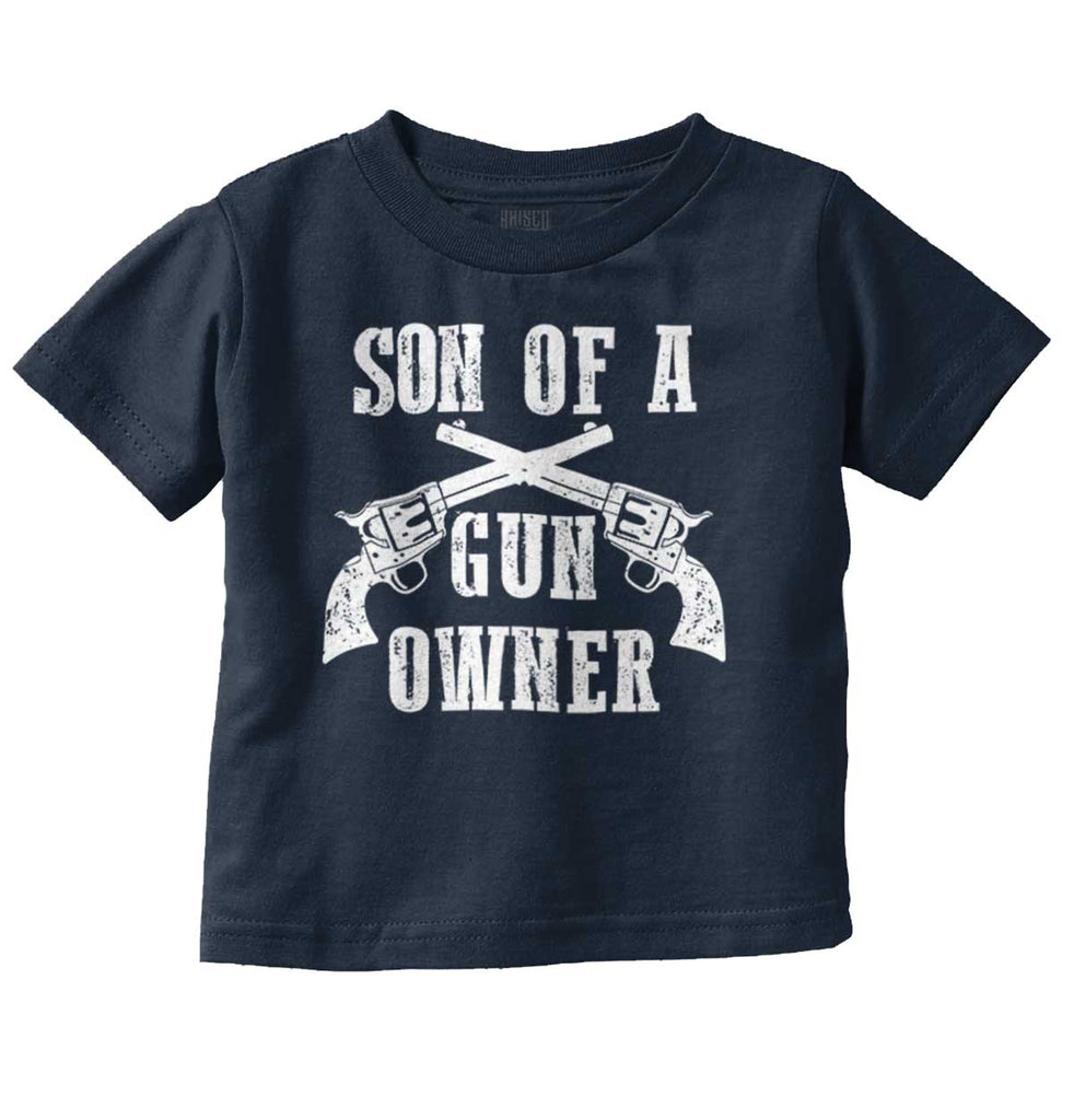 Son Gun Owner Infant Toddler T Shirt-Direct To Garment Print-Brisco Baby