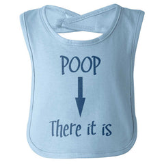 Poop There It Is Infant Baby Bib-Direct To Garment Print-Brisco Baby