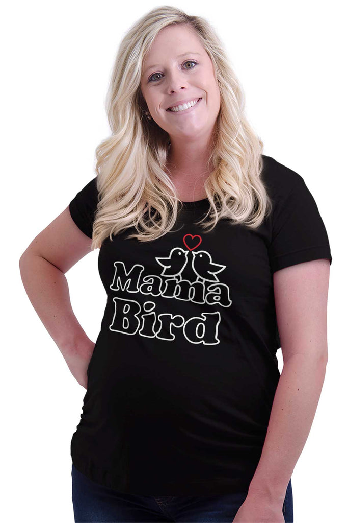 Mama Bird Maternity T-Shirt-Direct To Garment Print-Brisco Baby