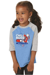 Chill Mode Activated Toddler Baseball-Direct To Garment Print-Brisco Baby