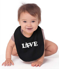 Love Autism Infant Baby Bib-Direct To Garment Print-Brisco Baby
