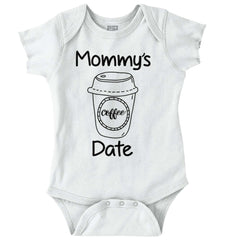 Mommy's Date Romper Bodysuit-Direct To Garment Print-Brisco Baby