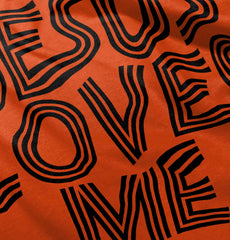 Christ Loves Me Romper Bodysuit-Direct To Garment Print-Brisco Baby