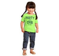 Party At My Crib Infant Toddler T Shirt-Direct To Garment Print-Brisco Baby