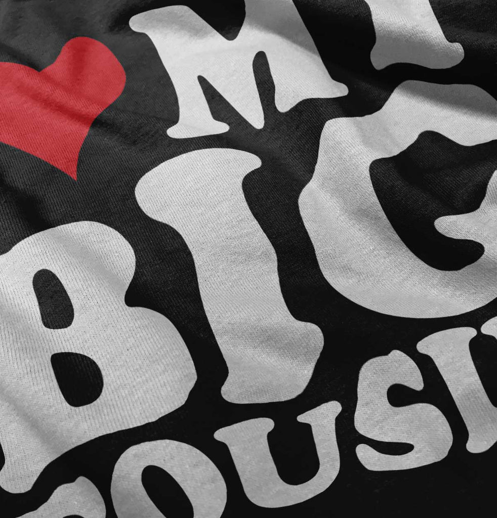 Heart My Big Cousin Romper Bodysuit-Direct To Garment Print-Brisco Baby