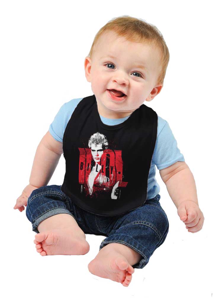 Billy Idol Infant Baby Bib-Direct To Garment Print-Brisco Baby