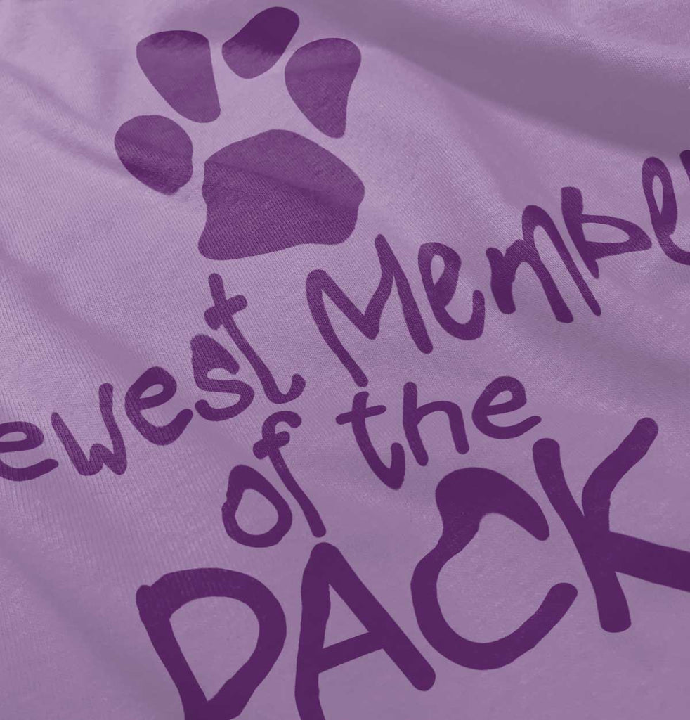 Member of the Pack Toddler Ruffled Trim T-Shirt-Direct To Garment Print-Brisco Baby