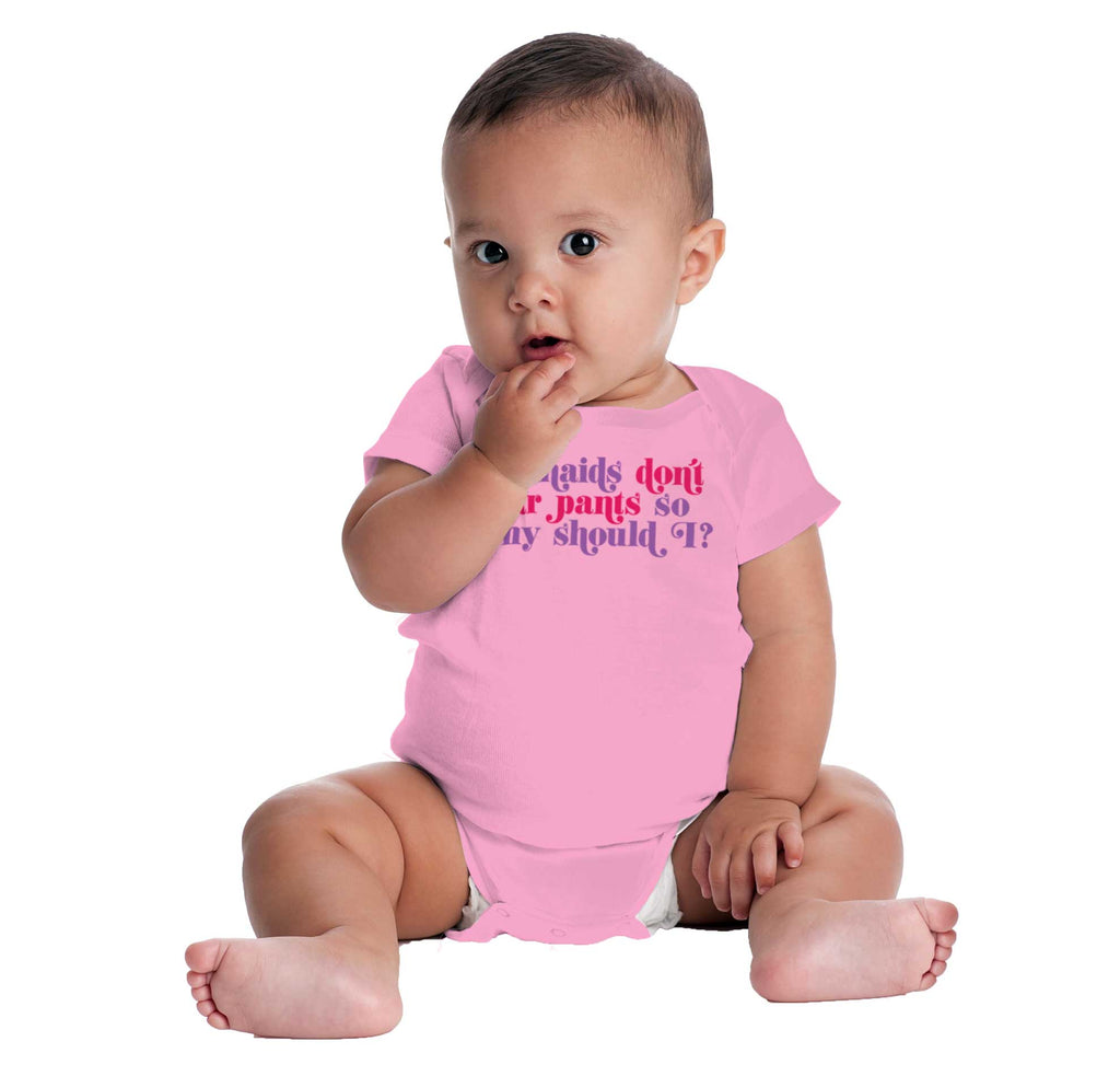 Mermaids Don't Wear Pants Romper Bodysuit-Direct To Garment Print-Brisco Baby