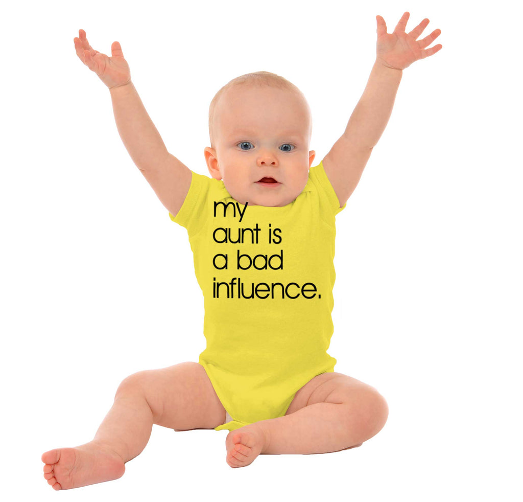 Bad Influence Romper Bodysuit-Direct To Garment Print-Brisco Baby