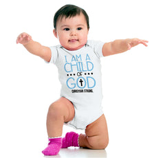 Cross Of God Romper Bodysuit-Direct To Garment Print-Brisco Baby